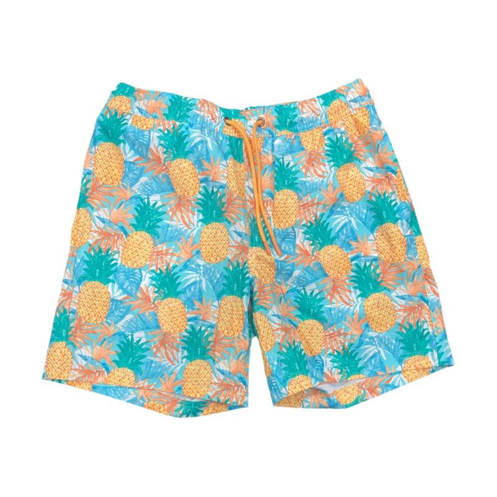 Member's Mark Men's 4-Way Stretch UPF 50 Resort Swim Trunk - Pineapple Bloom